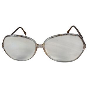 Silhouette SPX M1849 Clear Oversized Brown Frames Austria Vintage Needs Lenses
